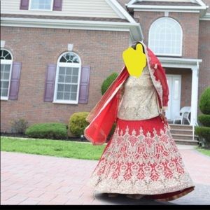 3 pc Pakistani bridal suit